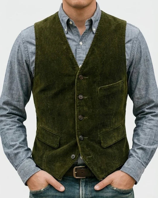 Timo – Zweiteiliges Set: Jacke und Weste mit Rippstrickmuster