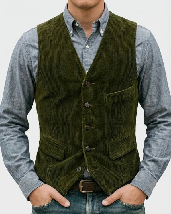 Timo – Zweiteiliges Set: Jacke und Weste mit Rippstrickmuster