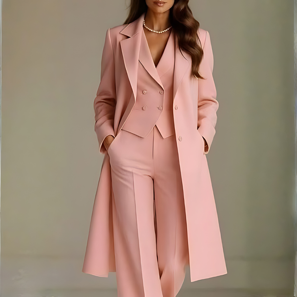 Abgestimmter Mavi-Mantel + kompletter Maßanzug.