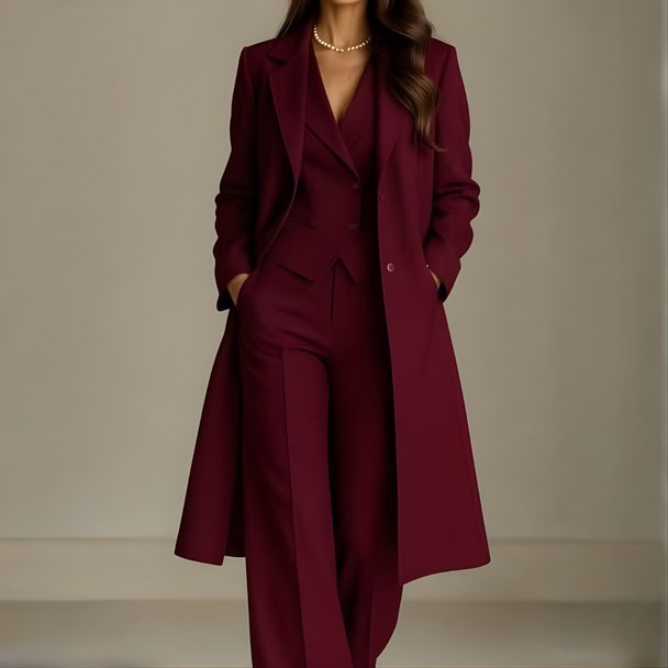 Abgestimmter Mavi-Mantel + kompletter Maßanzug.