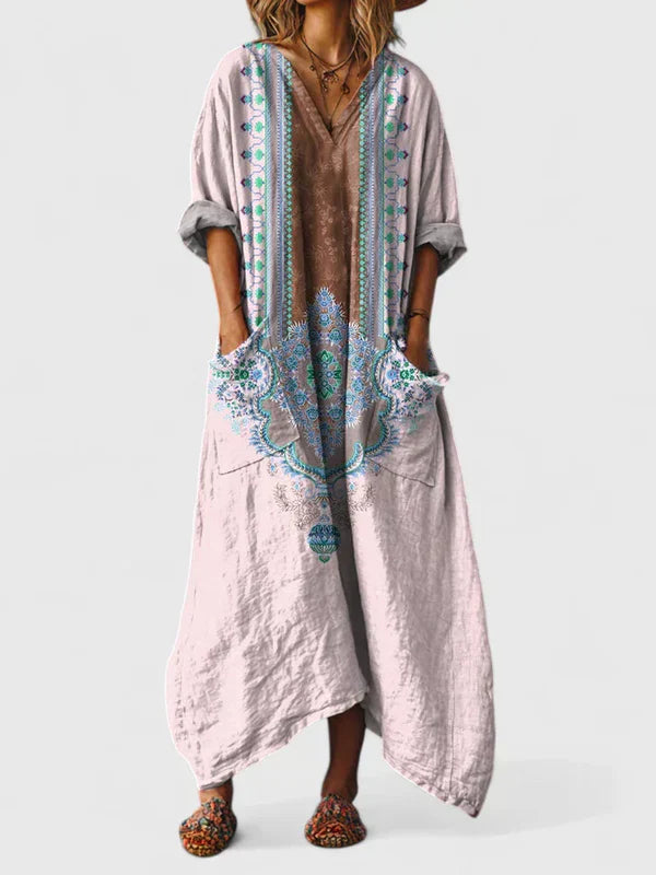 Kleid mit V-Ausschnitt