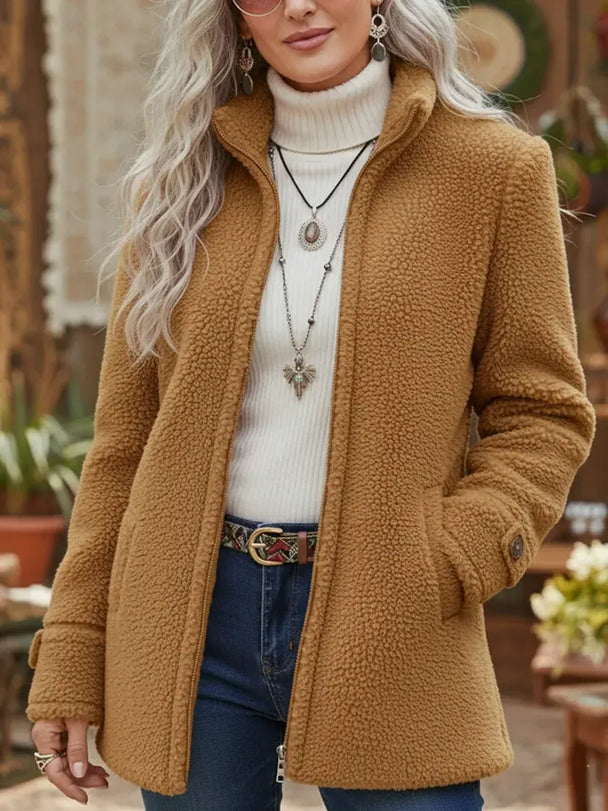 Annelies – Weiche Übergangsjacke mit Reißverschluss