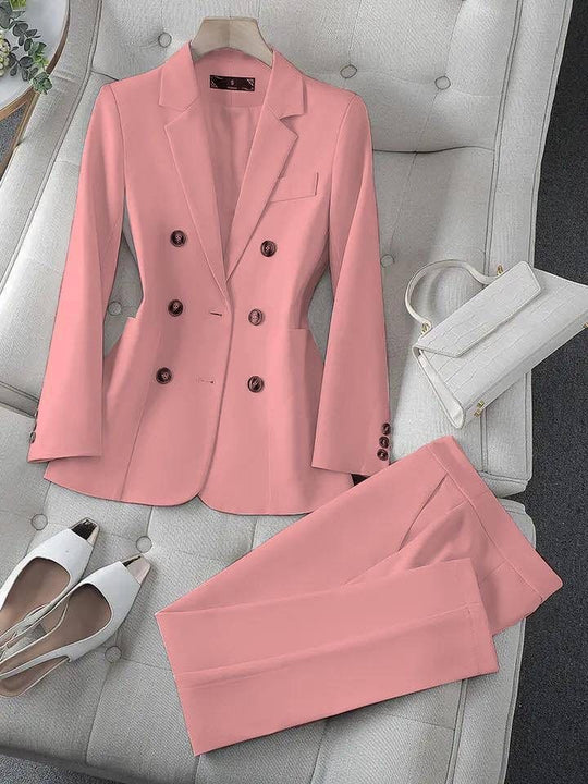 Sophia Luxe Strukturierter Blazer mit Hose Set