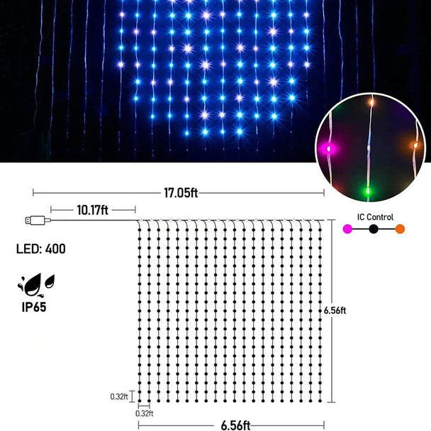 🔥Solange der Vorrat reicht 40 % Rabatt!🎉Wasserdichte LED-Vorhang-Lichter
